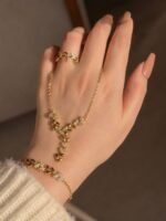 ⁦طقم السنبلة  خامة gold plated باعلى جودة⁩ - الصورة ⁦2⁩