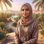 عقد من المرجان مع الصدف ودلايه دوروزى